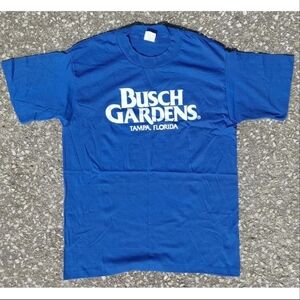Vtg 1980s Busch Gardens Tampa Florida Tennessee River Made in USA T-Shirt (L)